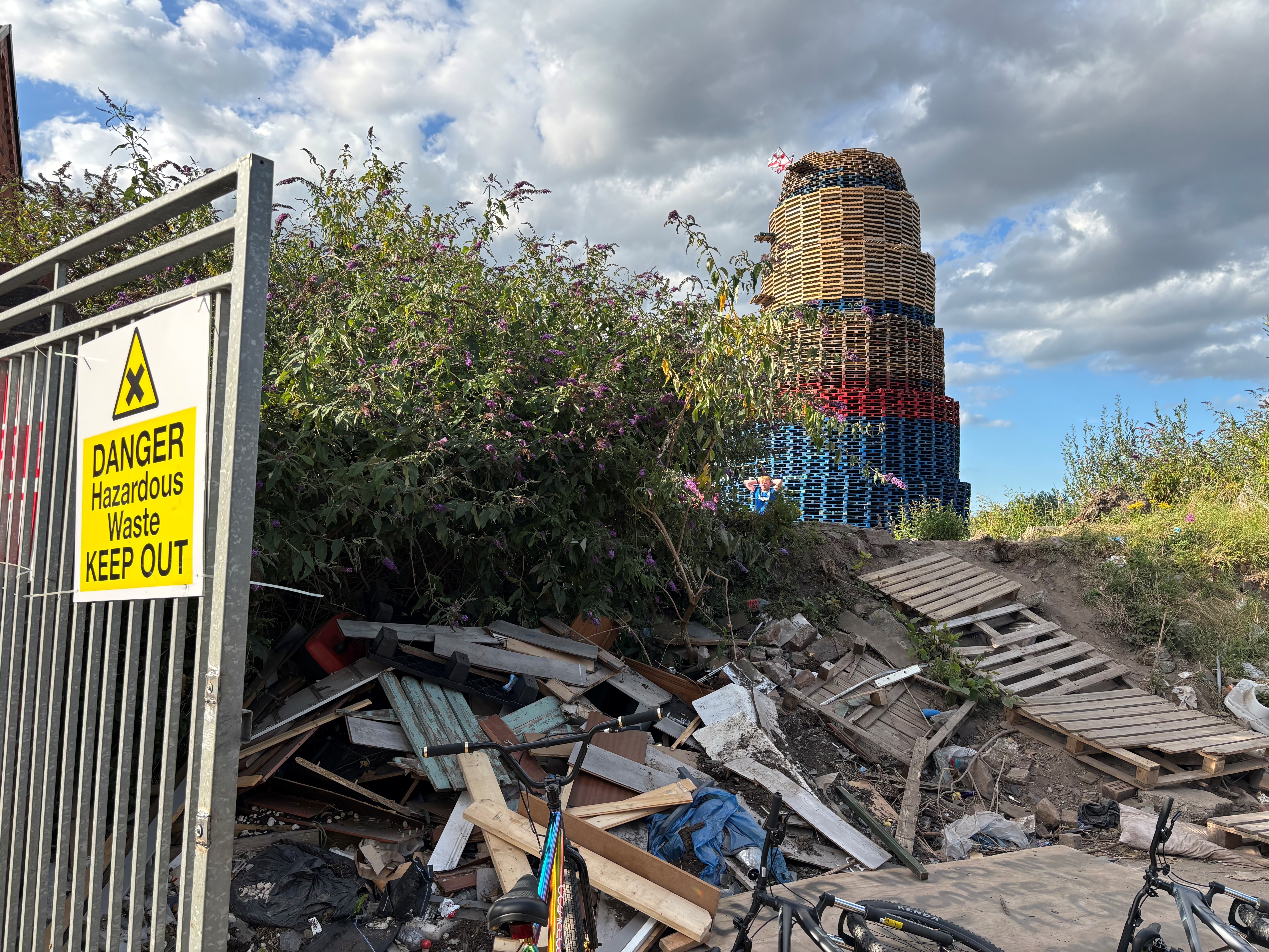 Controversy could re-ignite after bonfire building material appears on ...