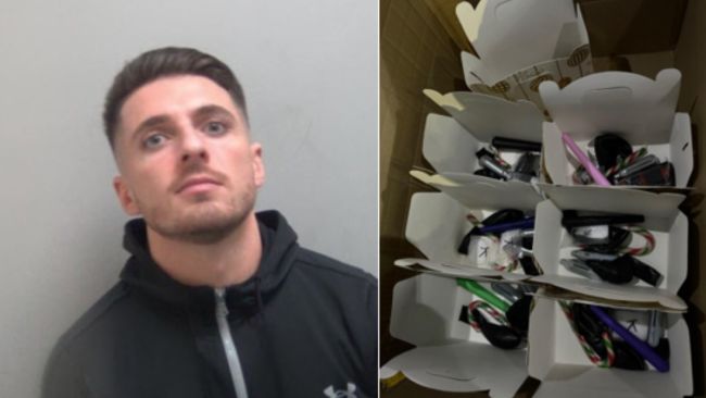 Thomas Salton was jailed for 35 months over laughing gas/nitrous oxide and other drug offences.
Credit: Essex Police