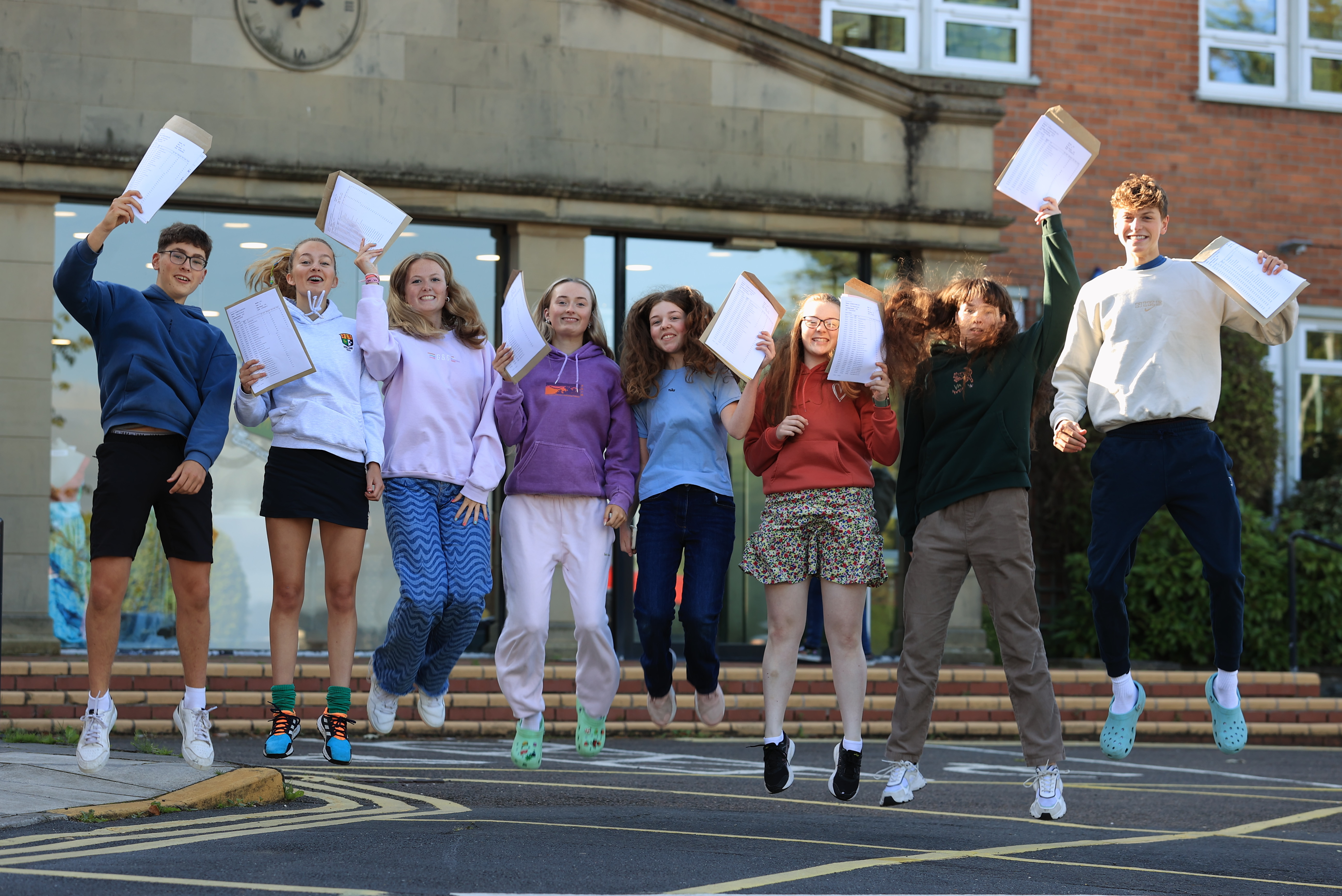 Northern Ireland students celebrate GCSE results despite uncertainty