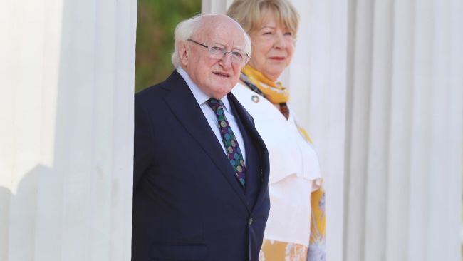 PA Images. Compressed for web. 
Irish President Michael D Higgins and wife Sabina