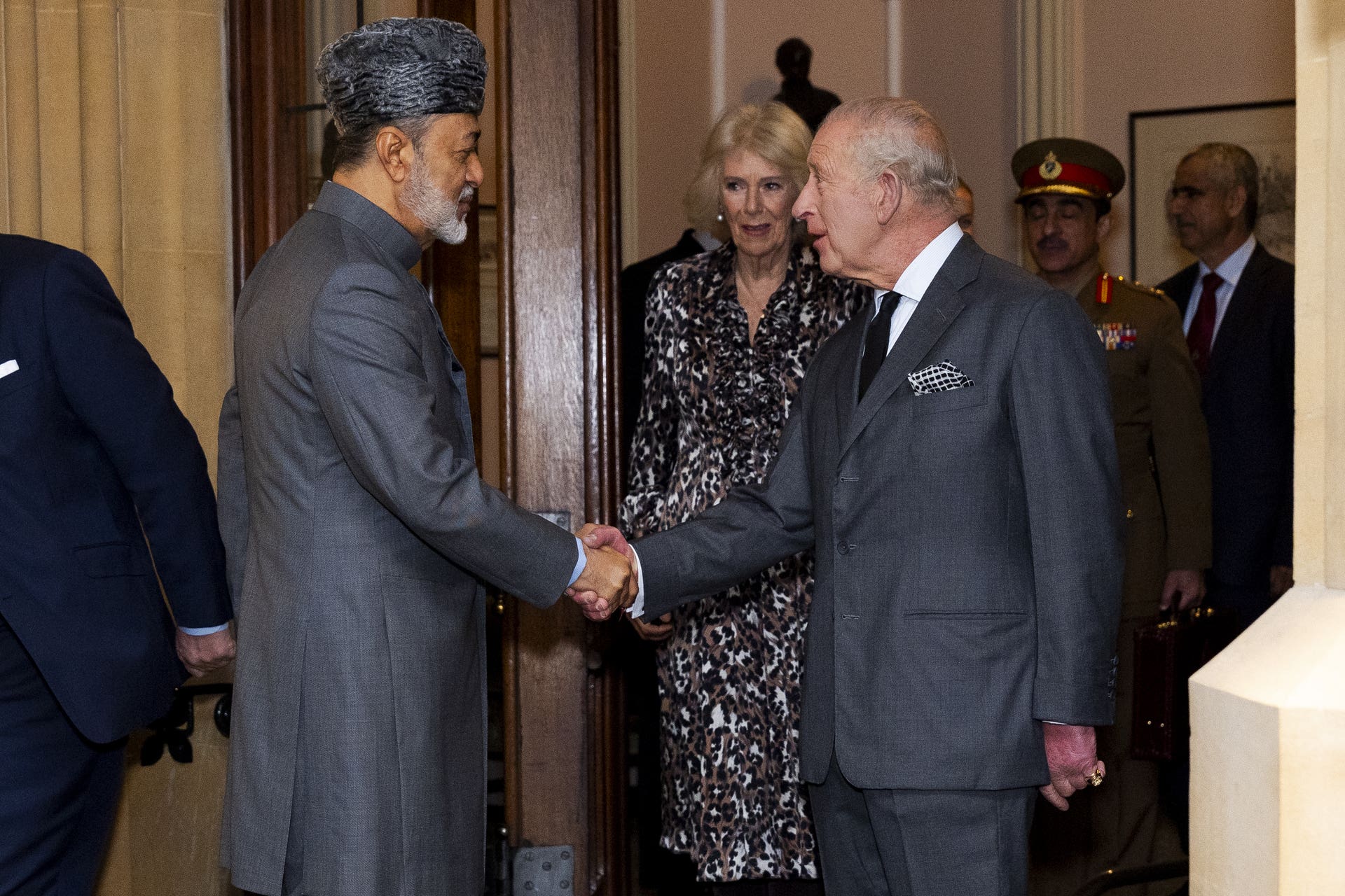 King bids farewell to Sultan of Oman after state visit | ITV News