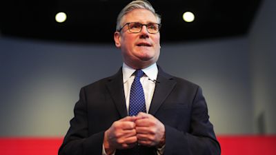 Prime Minister Sir Keir Starmer addresses Chinese and UK business delegations during a House of UK reception in Shanghai, China. The prime minister is visiting China with a delegation of almost 60 representatives of British businesses and cultural institutions as he continues his efforts to build bridges with Beijing. Picture date: Friday January 30, 2026.