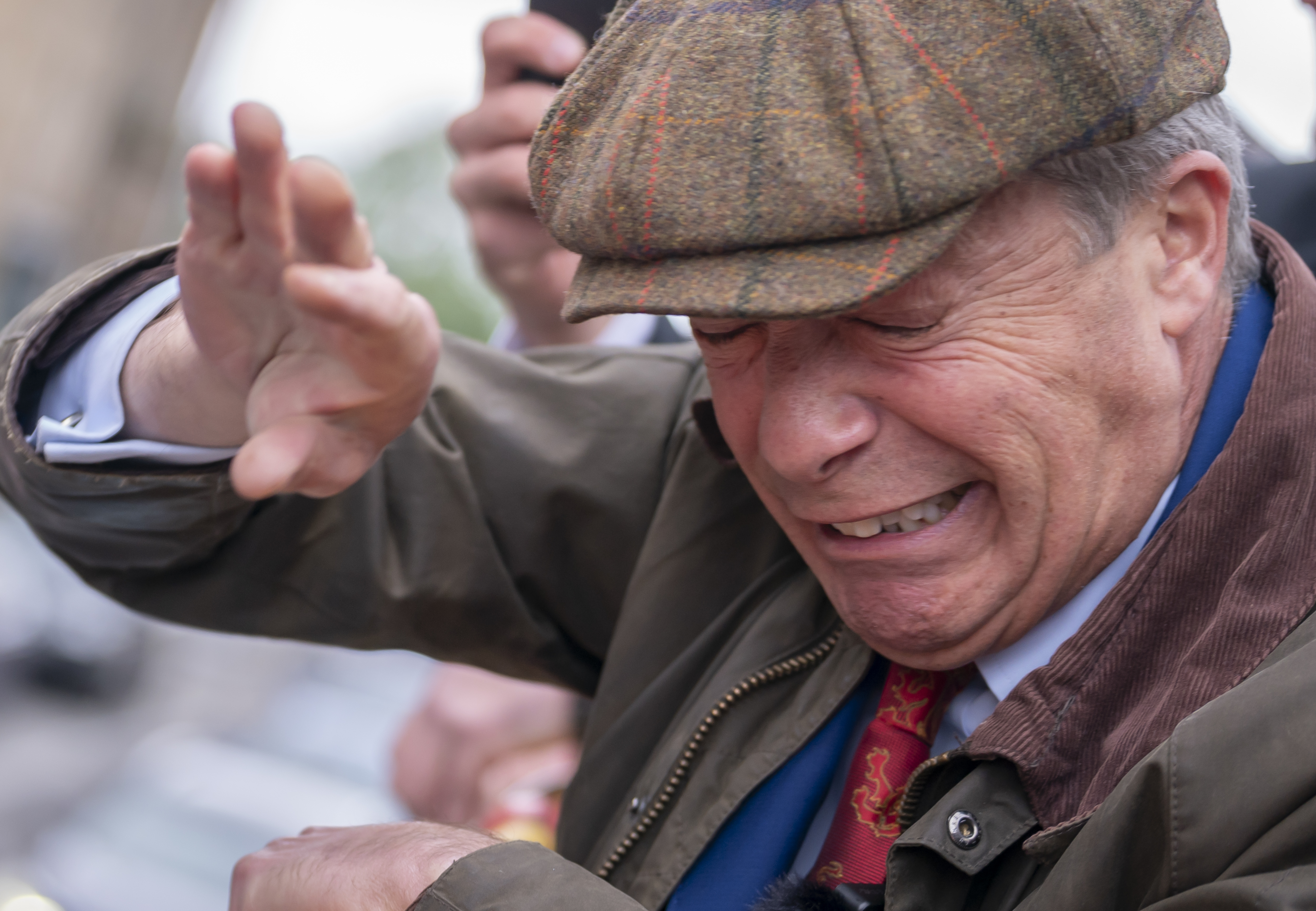 Man charged after objects thrown at Nigel Farage on campaign trail in ...