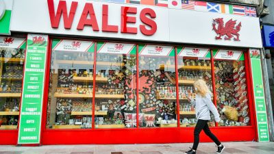 A Welsh souvenir shop