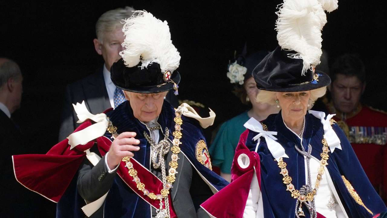 King Charles attends first Order of the Garter service as monarch