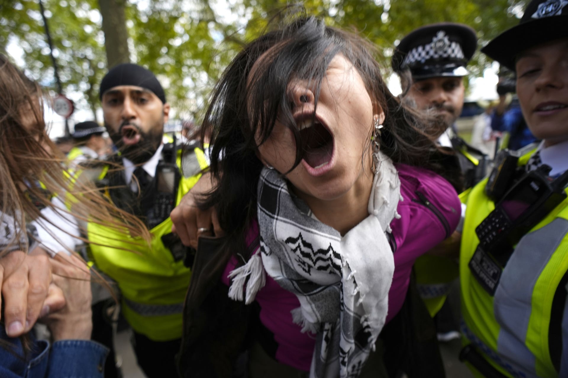 Several arrests made as thousands descend on London for pro-Palestine ...