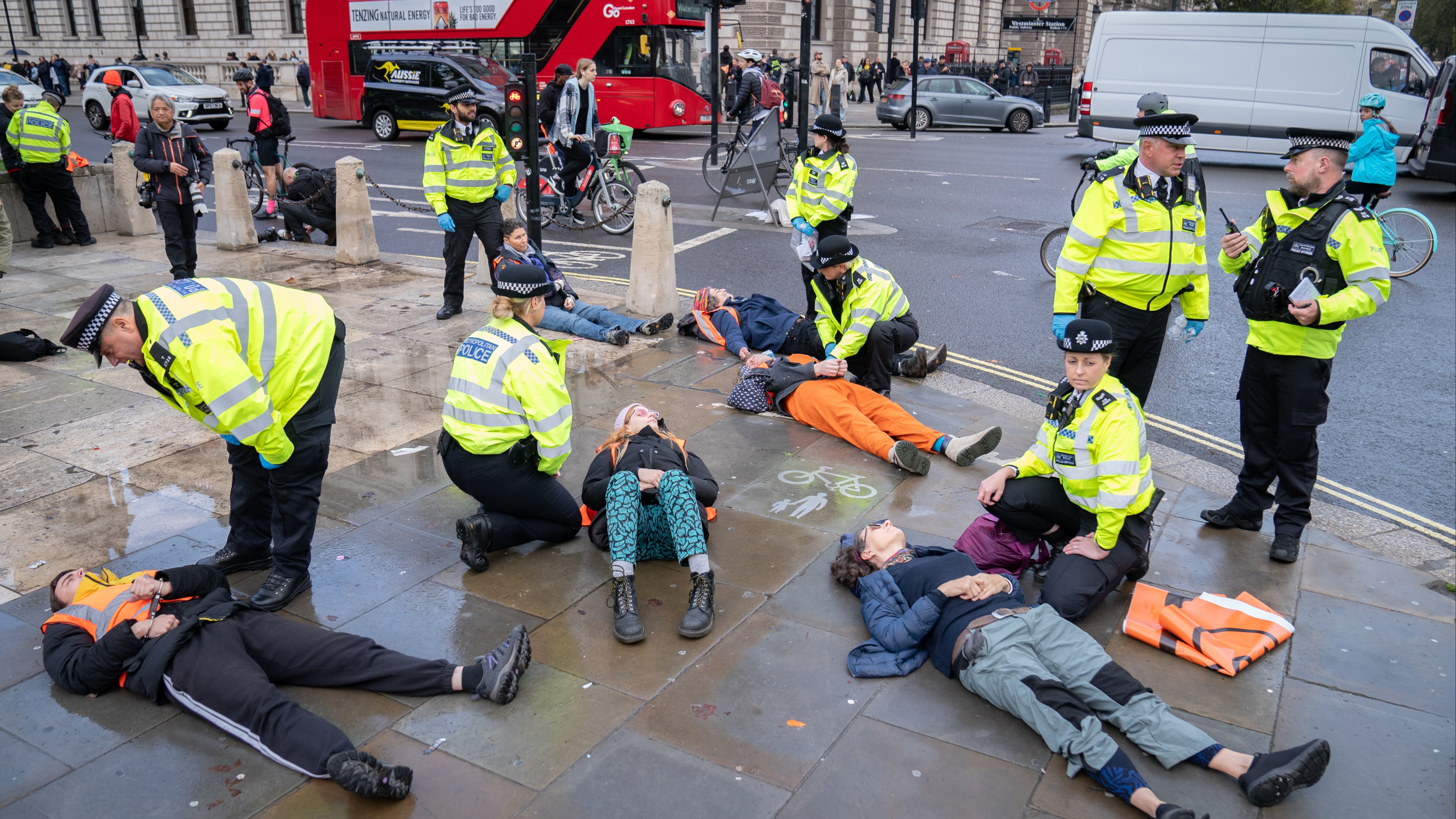 Just Stop Oil activists arrested after blocking major London road | ITV ...