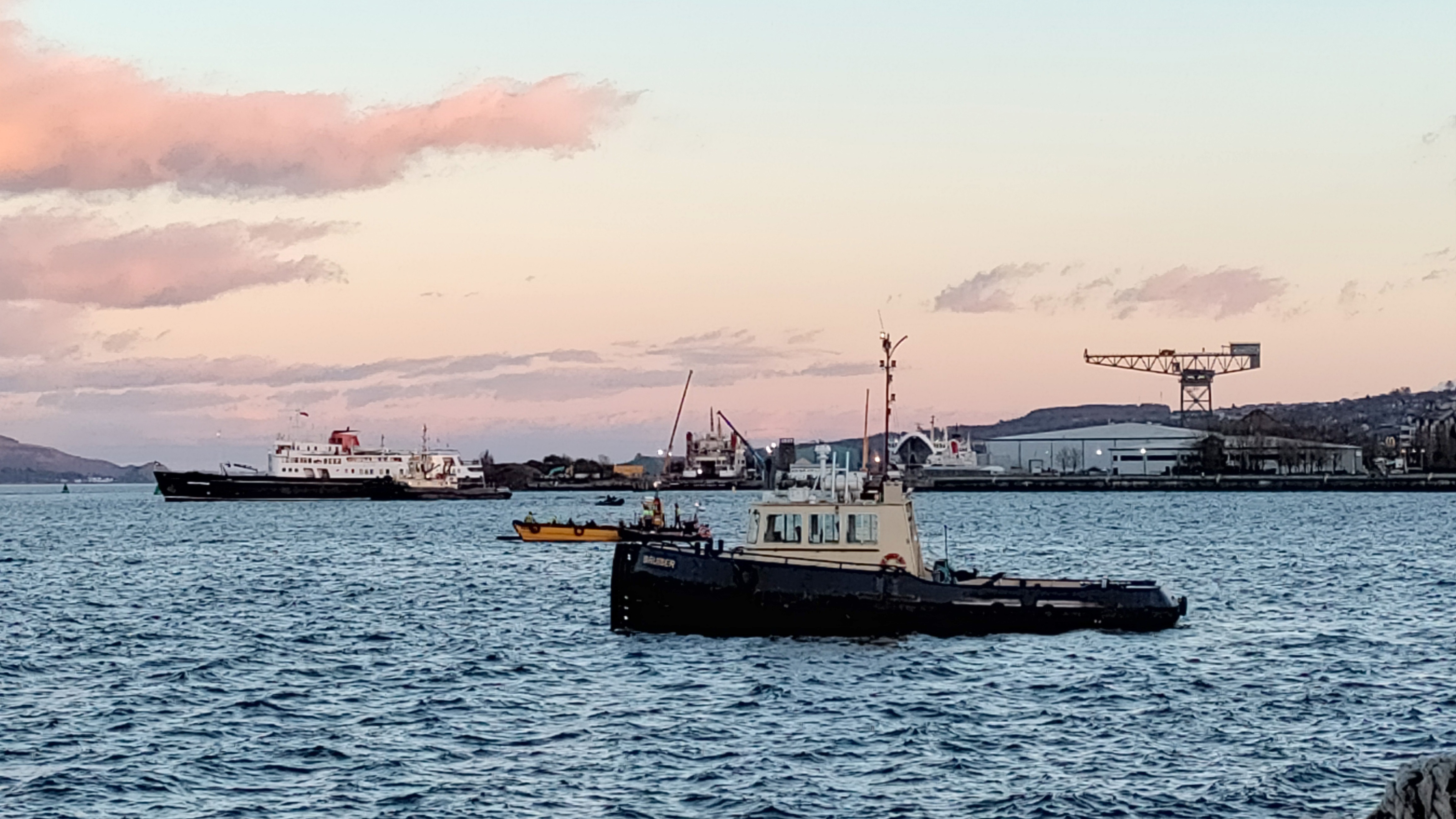 Major rescue operation resumes after tugboat sinks near Greenock ITV News