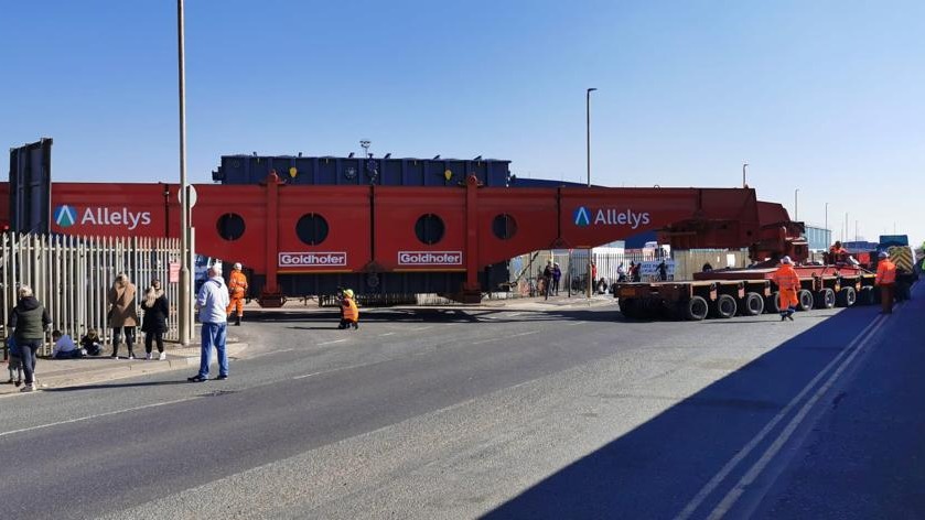 Abnormal load disrupts traffic during 41 mile journey through East