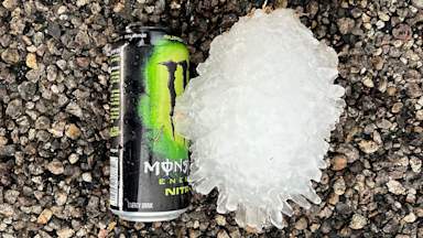 Pineapple-sized chunk of hail falling from sky in Texas could break state record