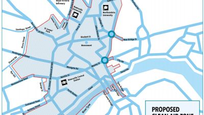 09.07.22 NEWCASTLE CLEAN AIR ZONE PROPOSED MAP NEWCASTLE CITY COUNCIL