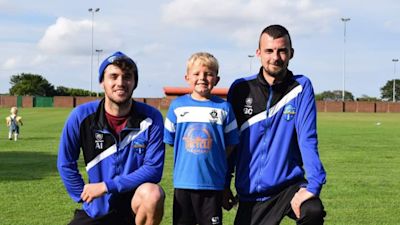 Shotton Colliery FC with Thomas 4Louis tyne tees