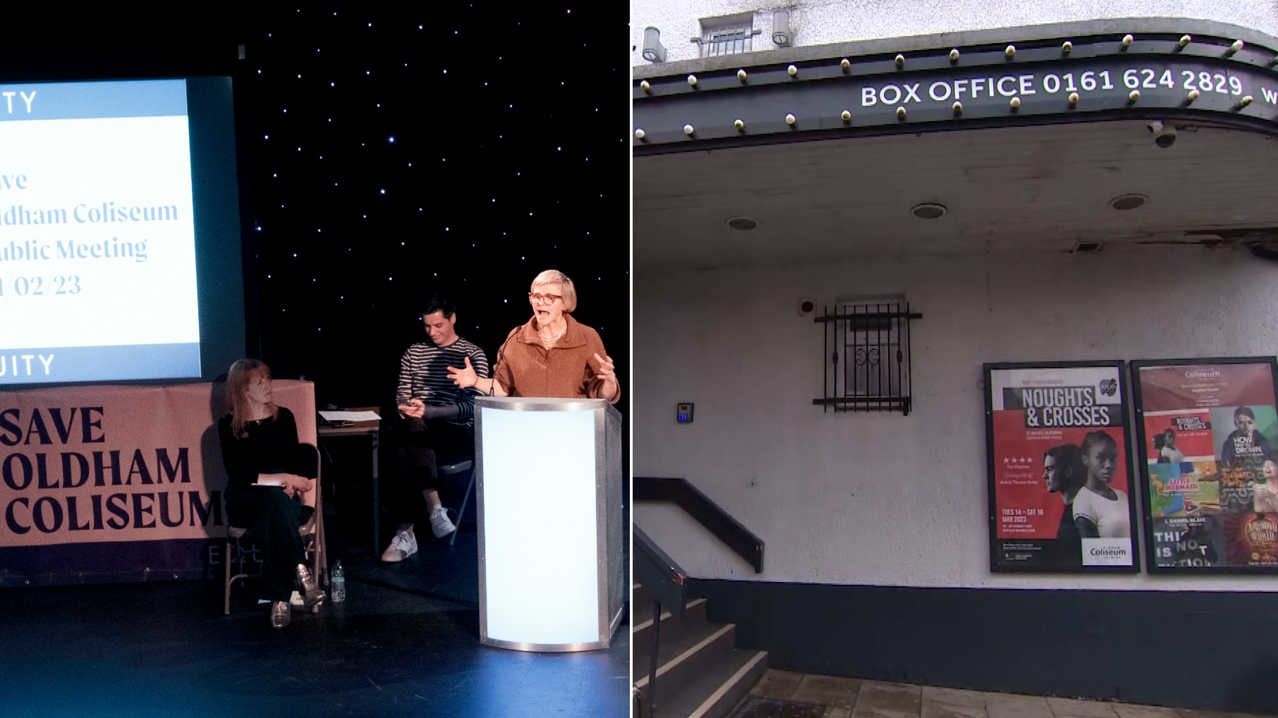 Actress Maxine Peake among hundreds at meeting to save Oldham Coliseum