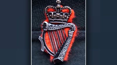 PA Images. 
The badge of the Royal Ulster Constabulary. 
