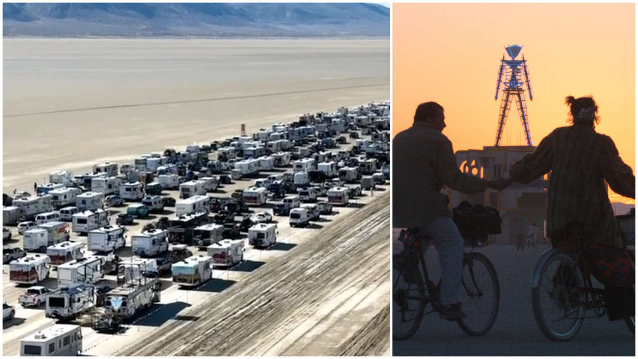 Burning Man revellers begin exodus after thousands were left stranded