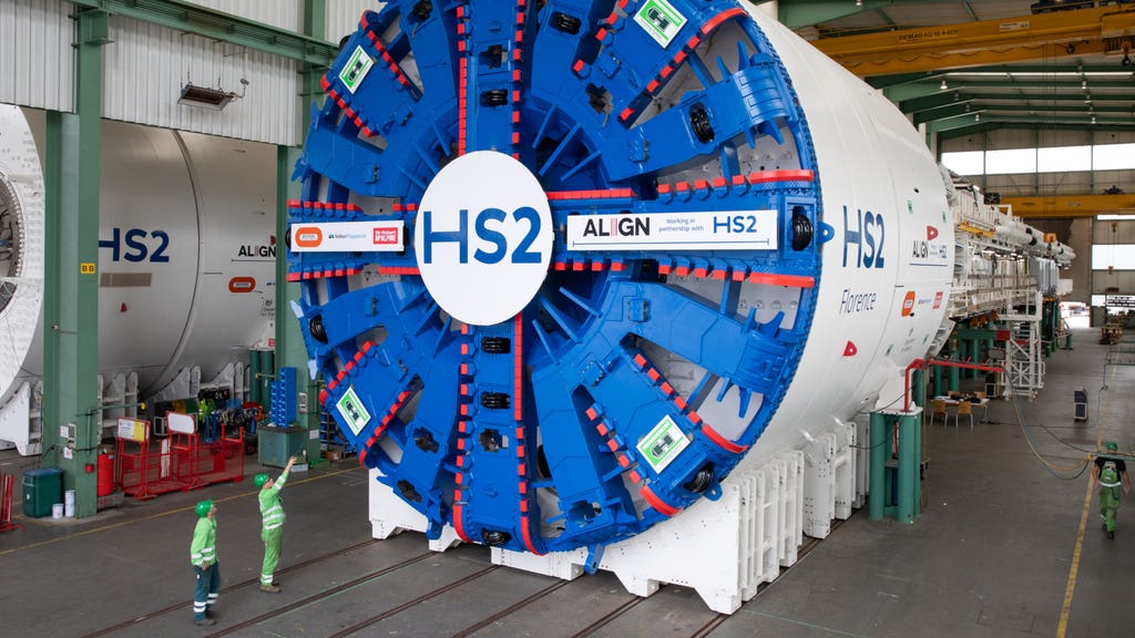 First HS2 tunnelling machines arrive in Hertfordshire | ITV News Anglia