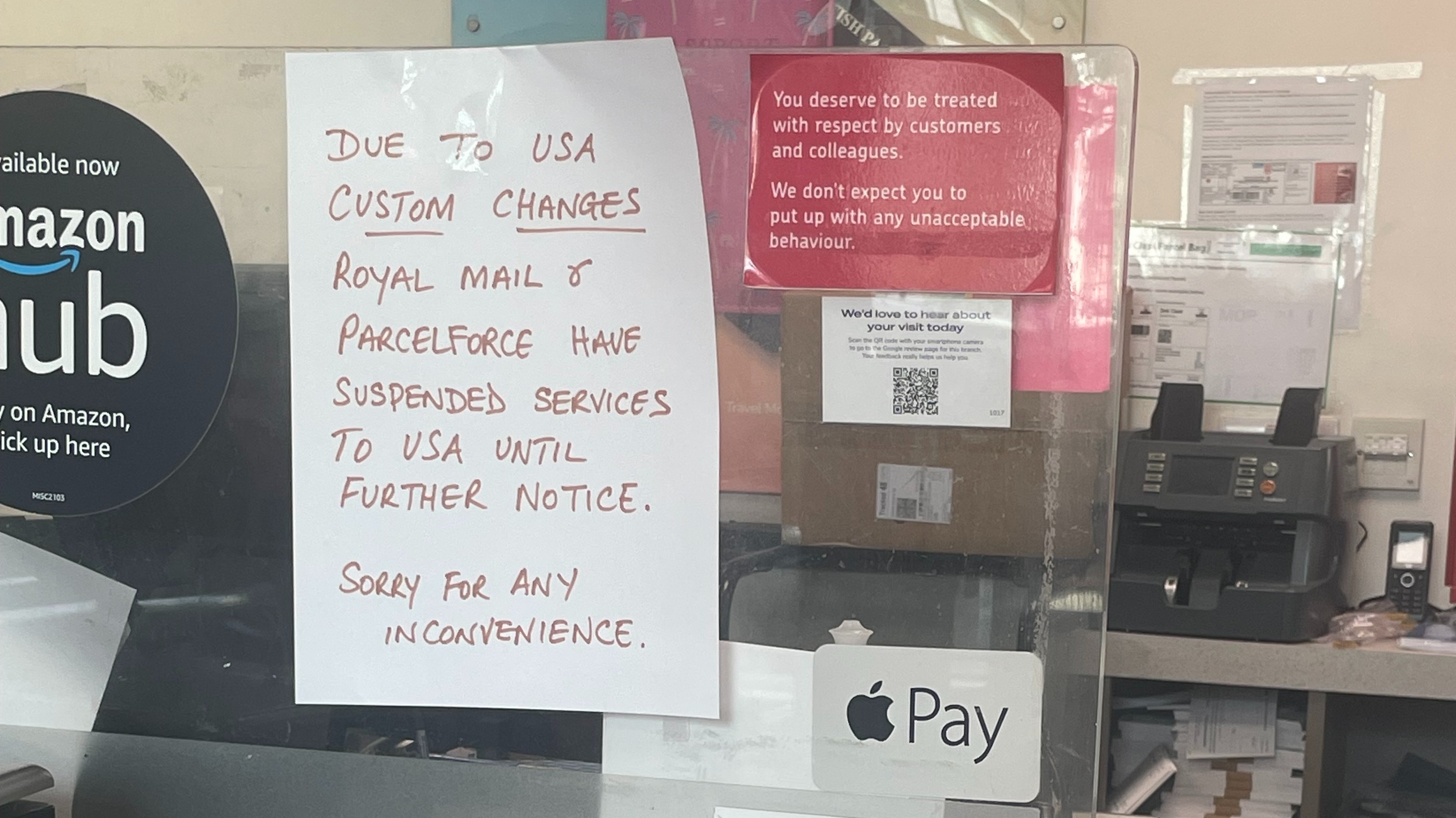 Why you might struggle to send parcels to the US this week | ITV News