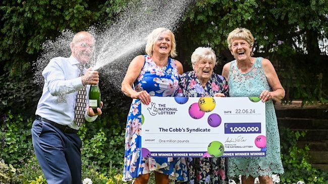A family lottery syndicate from Peterborough who have been picking the same numbers for 30 years have won a million pounds on the National Lottery. Credit: National Lottery