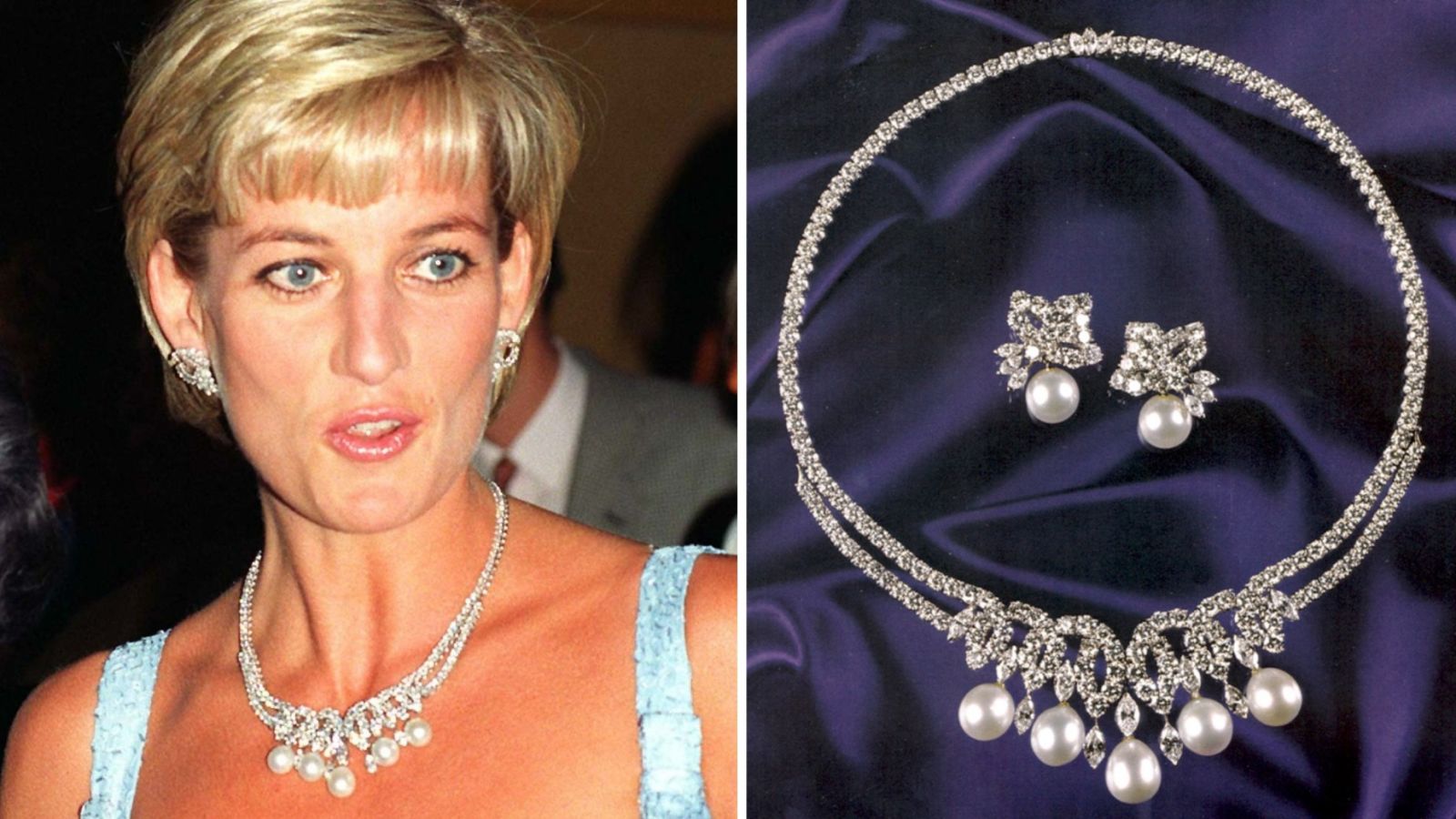 Necklace Princess Diana wore at her last public event to be sold with ...
