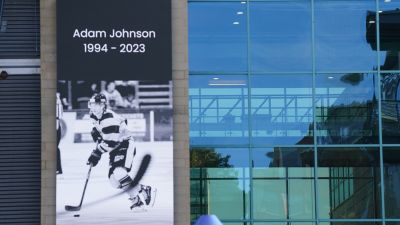Adam Johnson tribute at Nottingham Motorpoint Arena