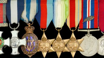 27.07.22 war medals awarded keswick war hero itv border Noomans Auctions