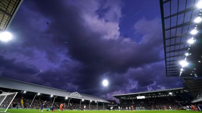 General view of the action during the Sky Bet Championship match at Craven Cottage, London. Picture date: Saturday January 29, 2022.