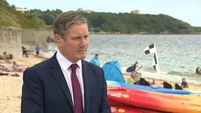 Sir Keir Starmer in Falmout