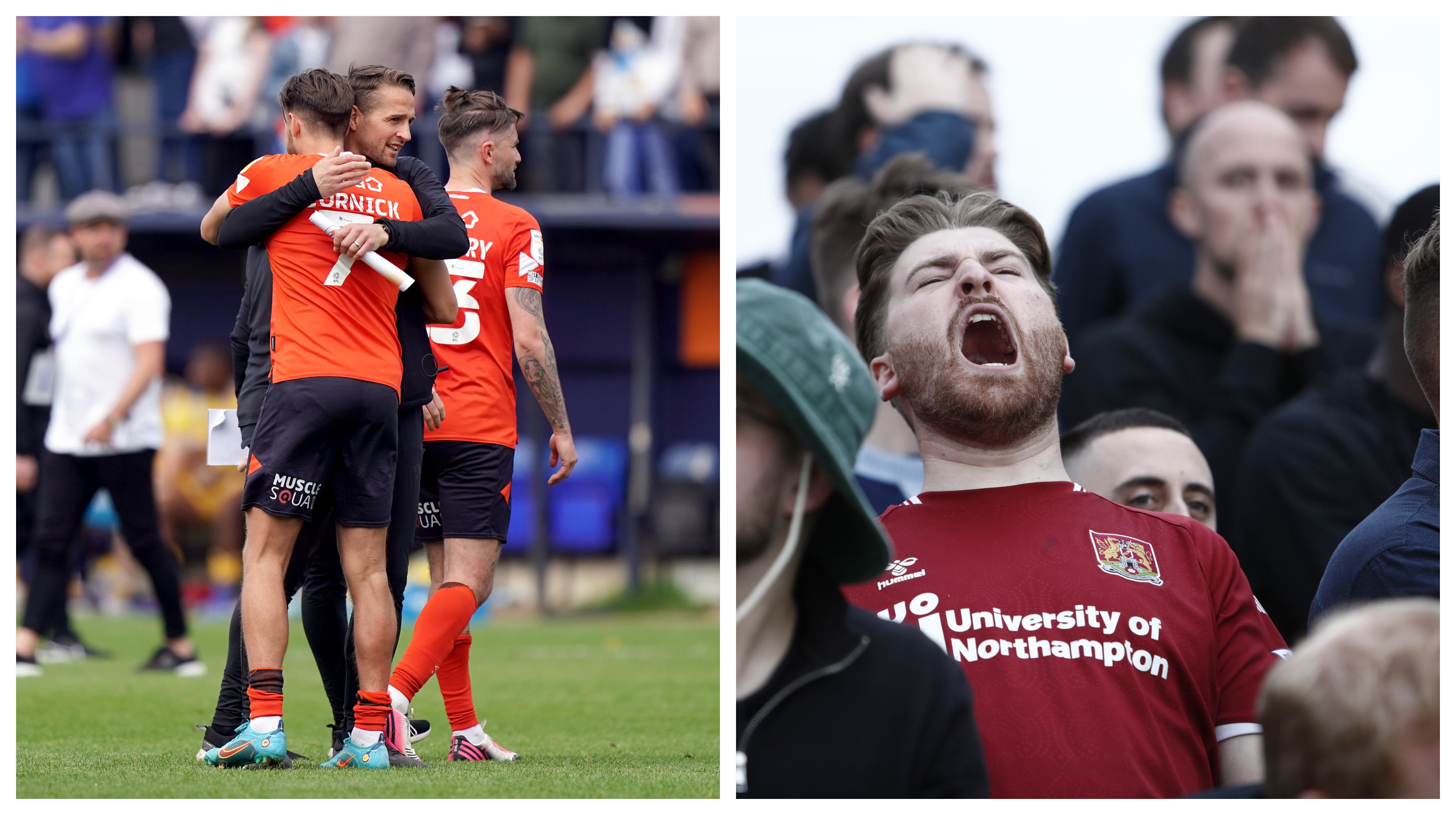 Harry Styles spotted at Luton Town vs Manchester United match - BBC News