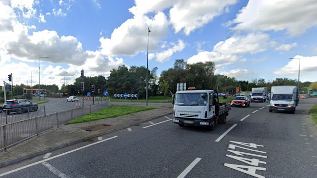 The incident took place at the roundabout joining the A4174 and Badminton Road.