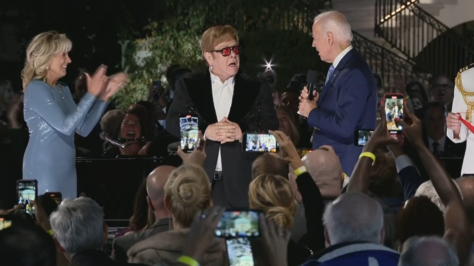 Sir Elton John Stunned As Joe Biden Awards Him Special Medal For His Work On Ending Aids Itv News 8955