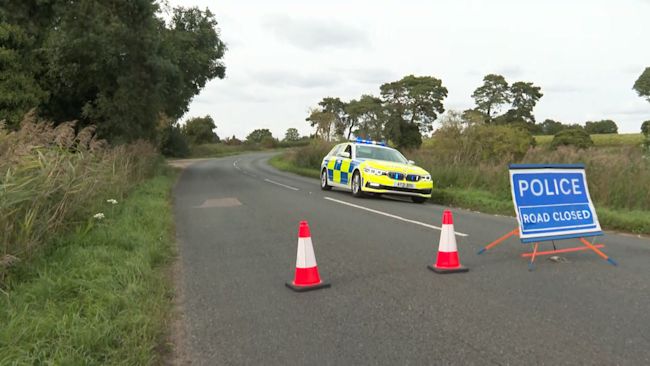 Road block.