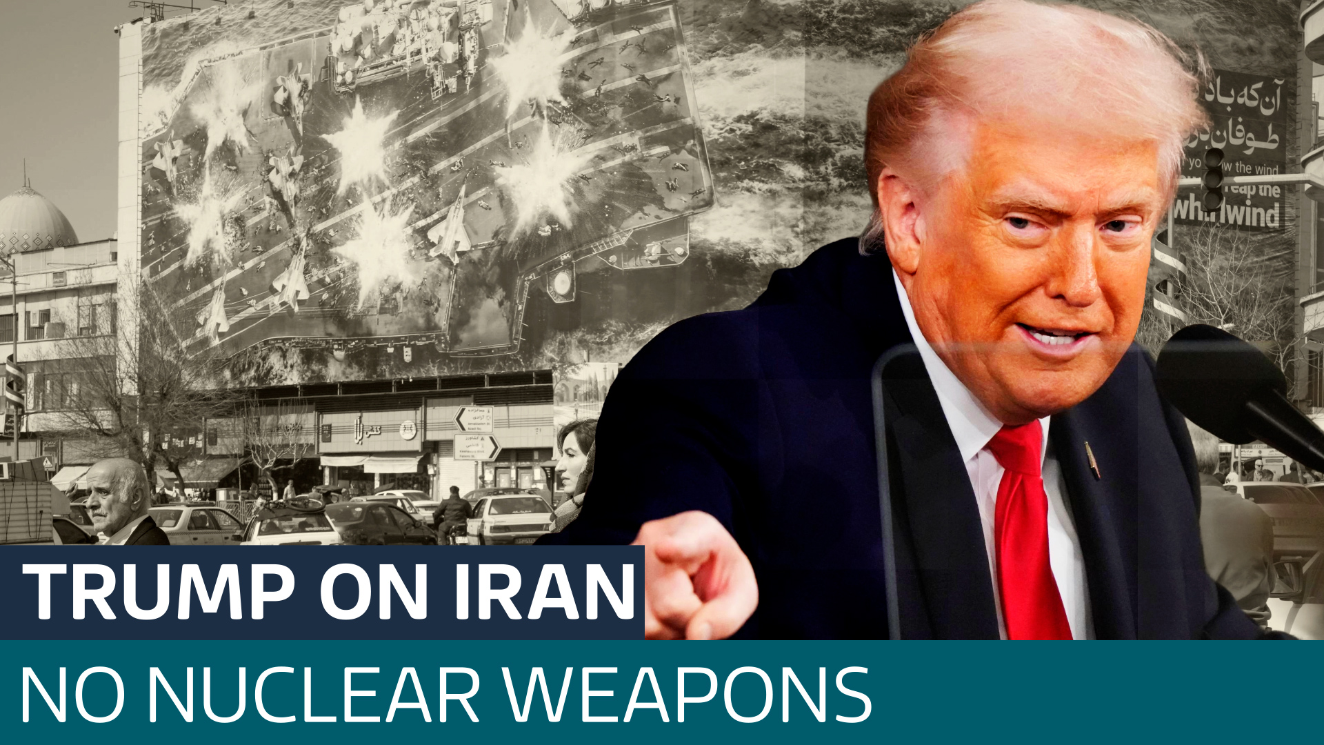 Donald Trump says he will never allow Iran to have a nuclear weapon as ...