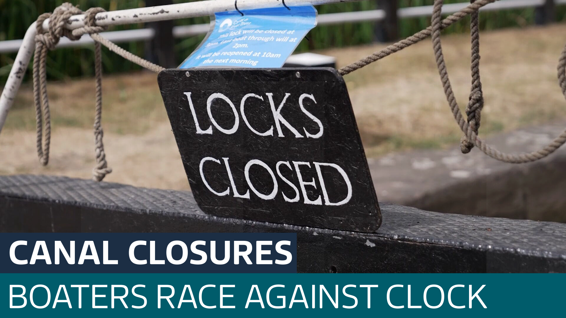 Canal closures leave boaters racing home as drought drains England's waterways