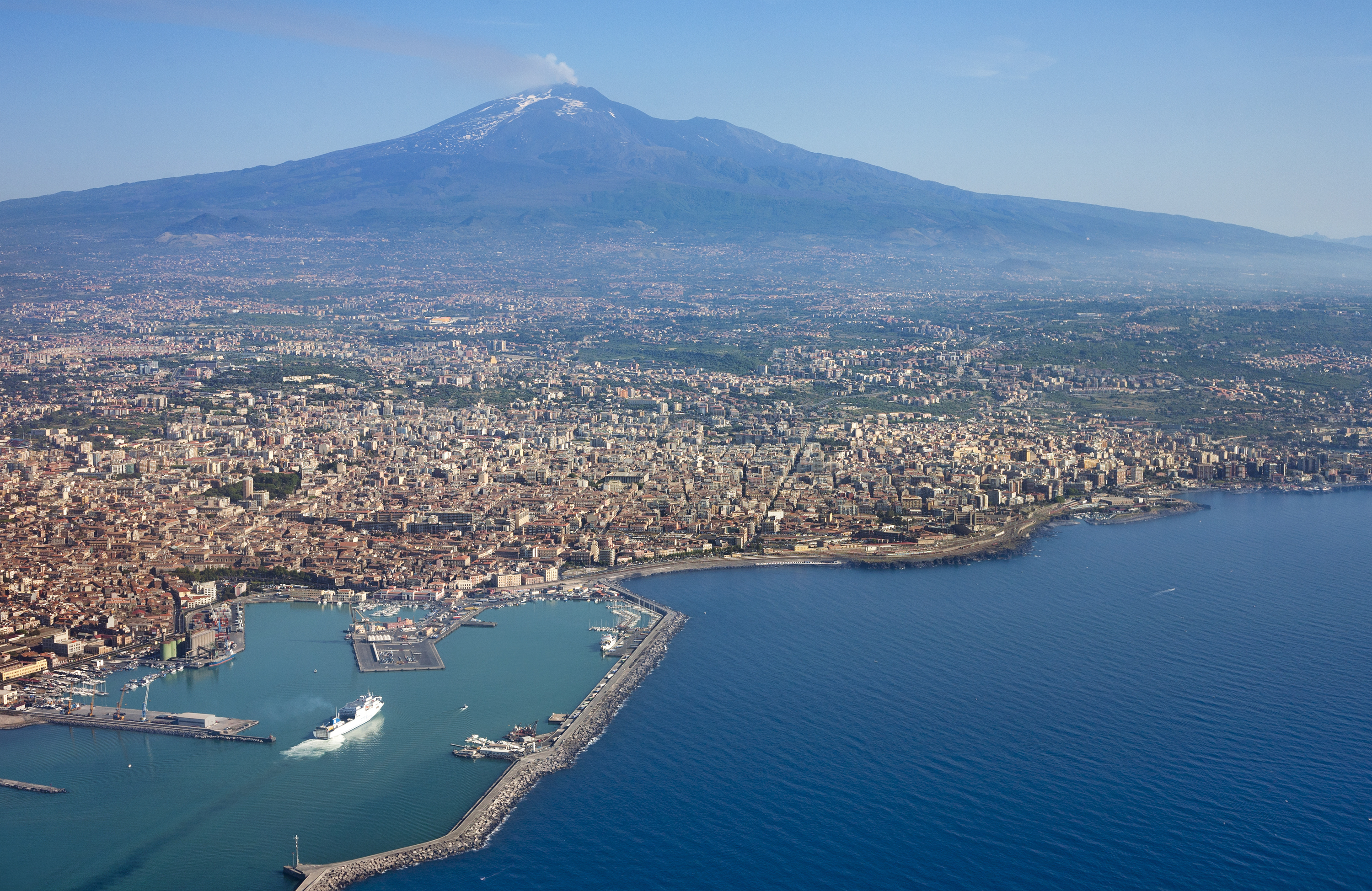 Vista aerea di Catania