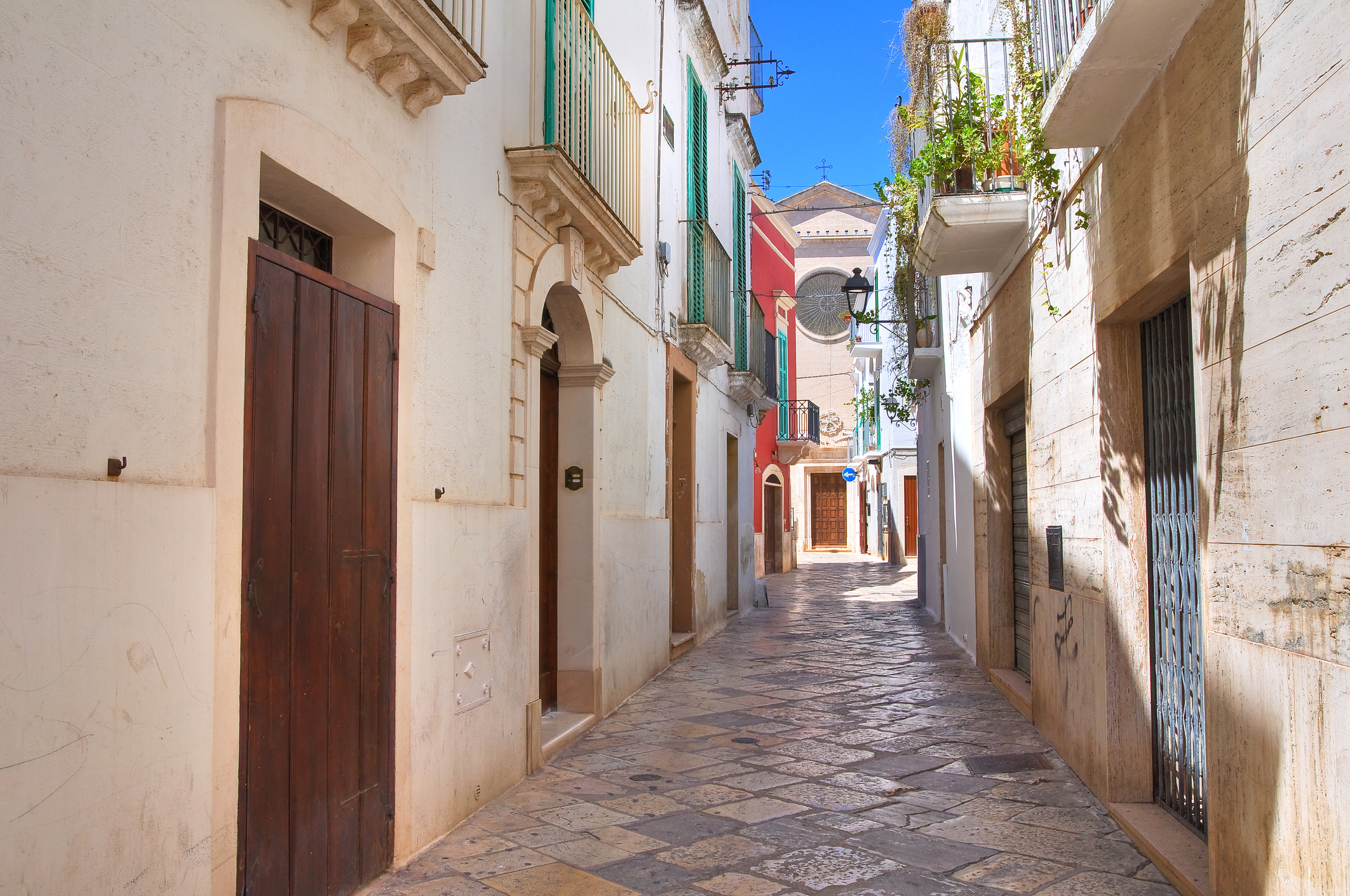 Scorcio di una via di Fasano, Puglia