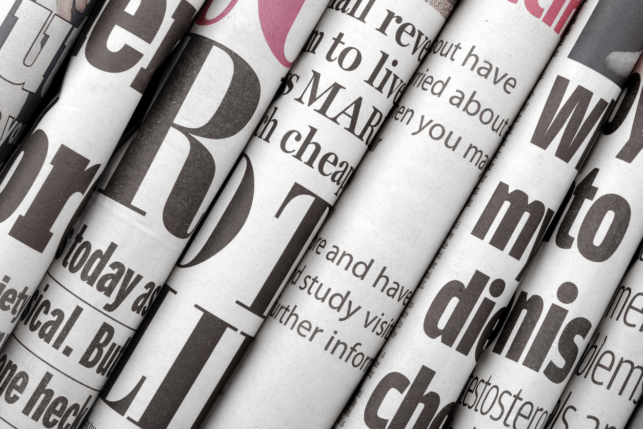 View of newspapers