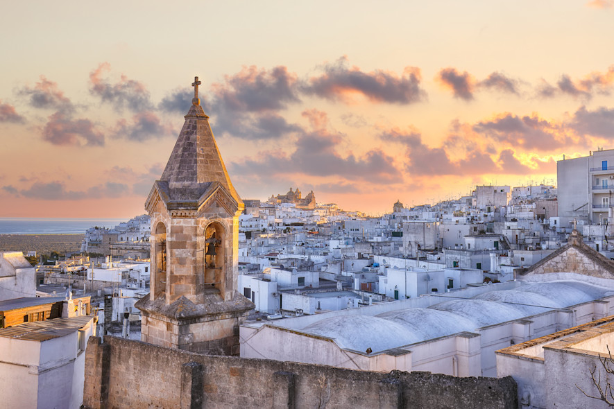 Vista di Ostuni dalla torre del Duomo di Santa Maria Assunta