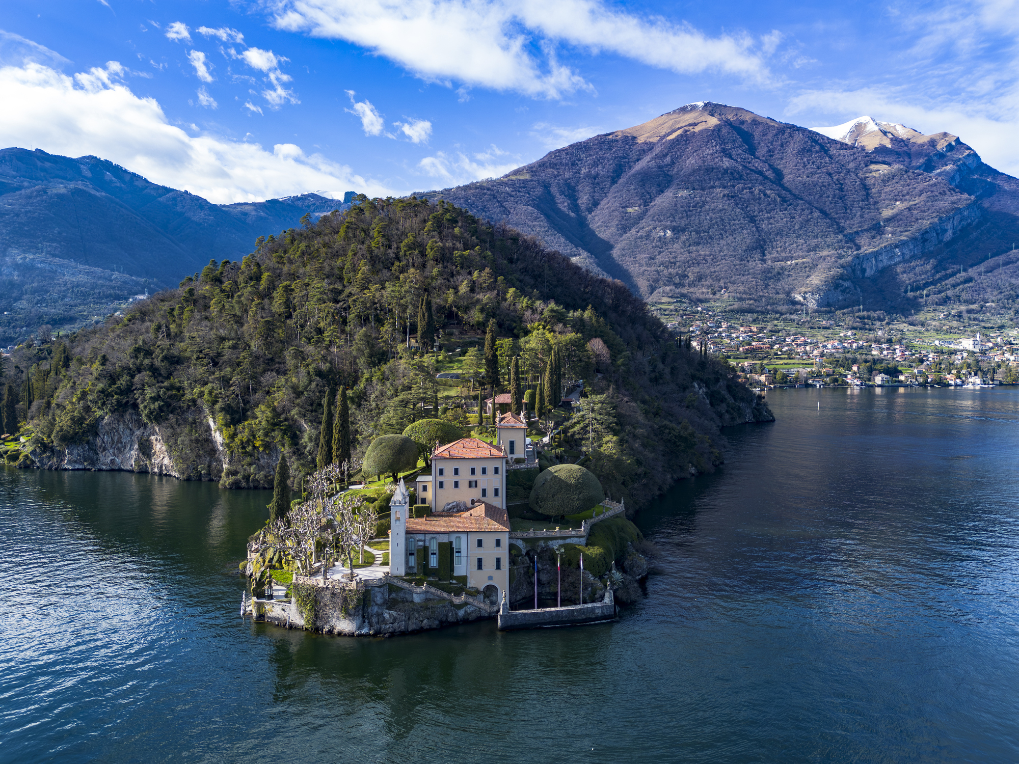 Tremezzina as seen from above