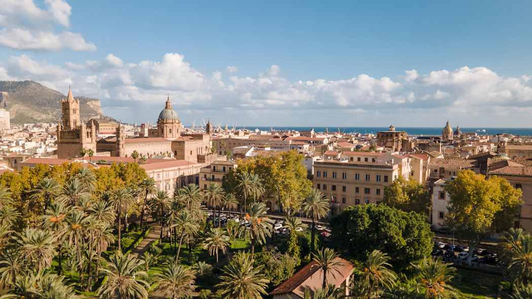 The city of Palermo as seen from above