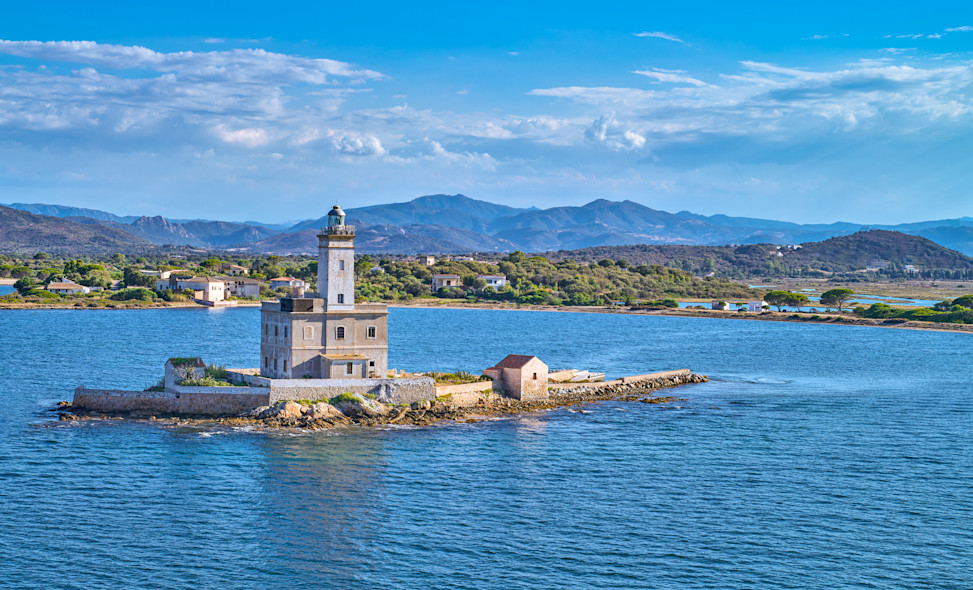 Isola della Bocca all'interno del golfo di Olbia