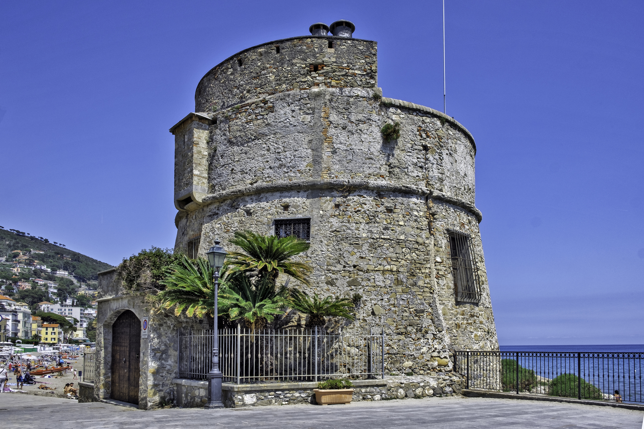 Saracen Tower in Alassio on Ponente Riviera