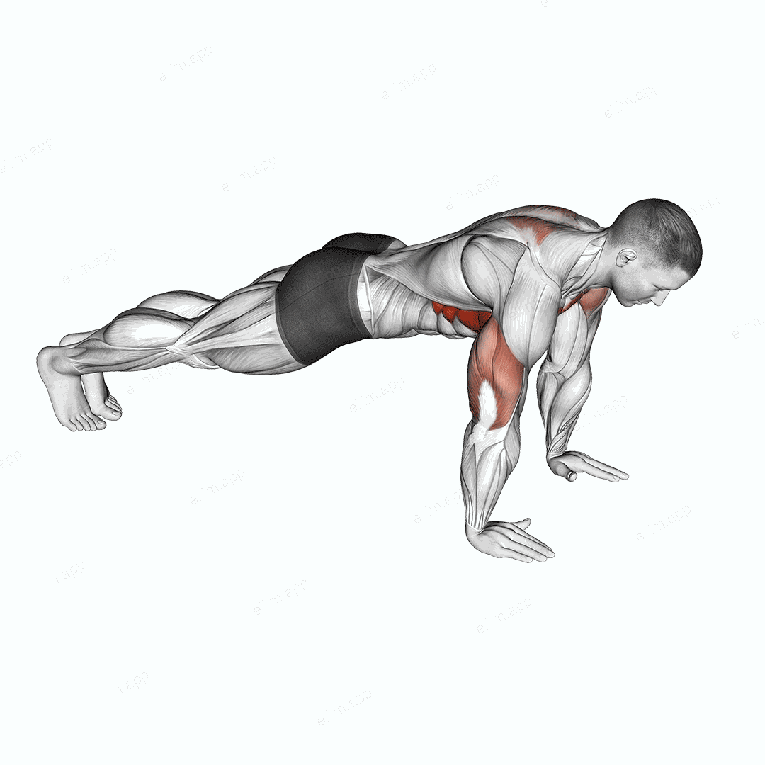 Push-Up Plus exercise targeting Chest and Pectoralis Major Clavicular Head