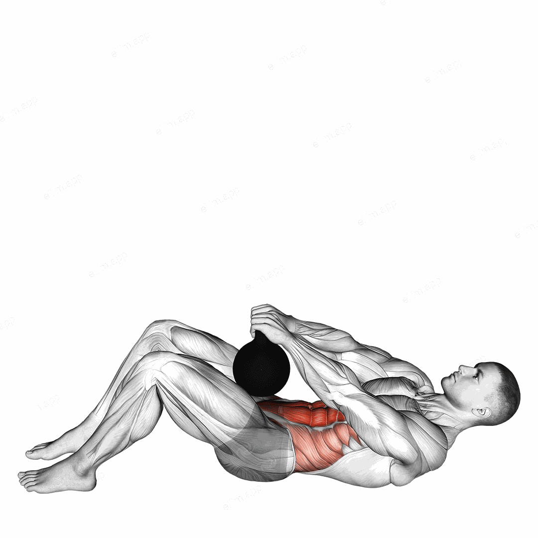 Kettlebell Sit up exercise targeting Waist