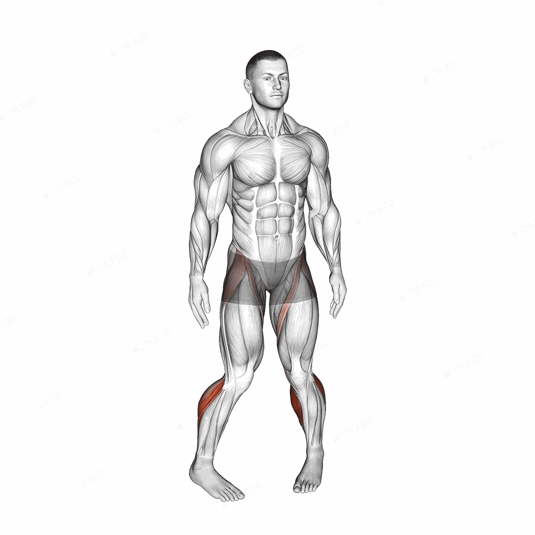 Standing Calf Raise Circle exercise targeting Calves