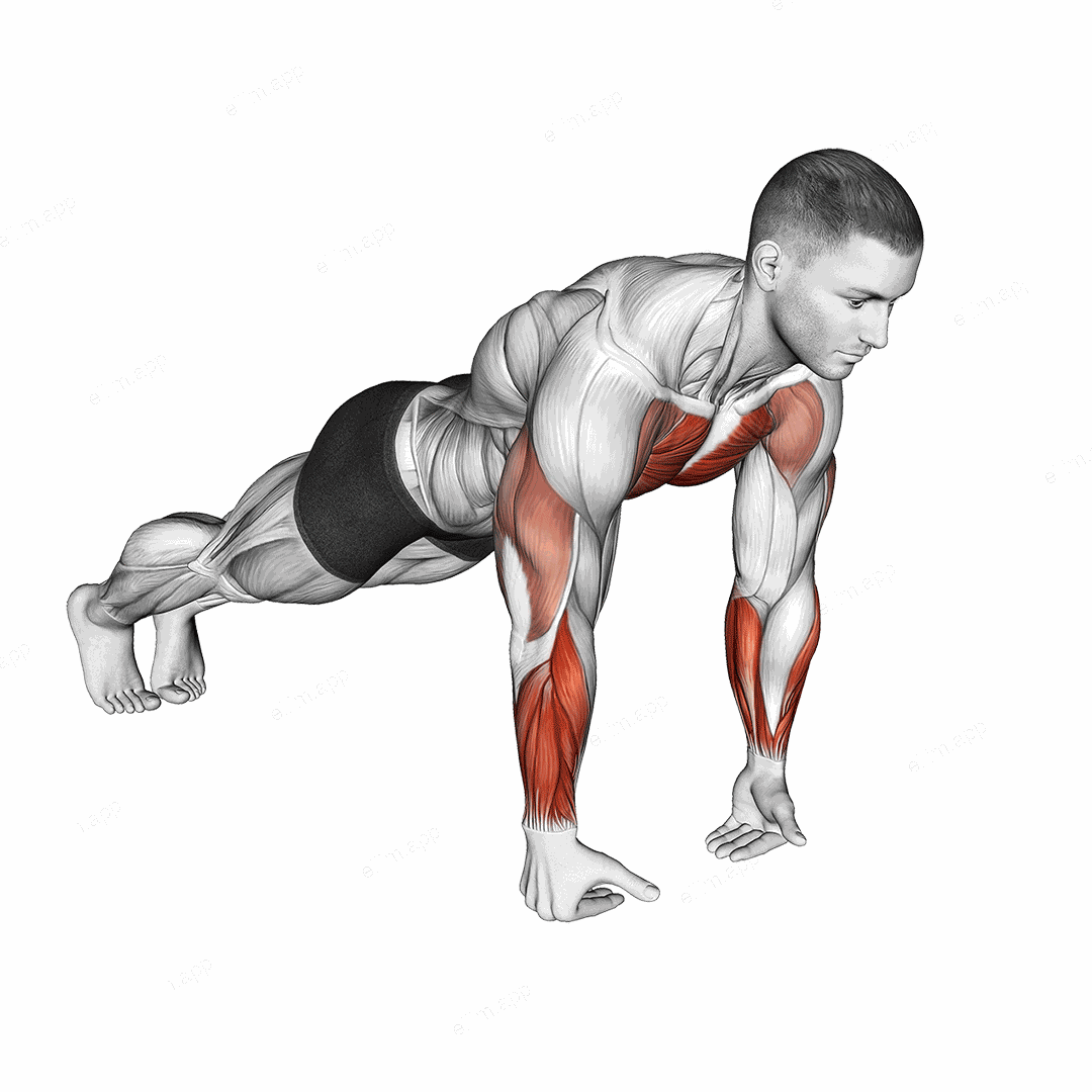 Wrist Full Push-up exercise targeting Chest