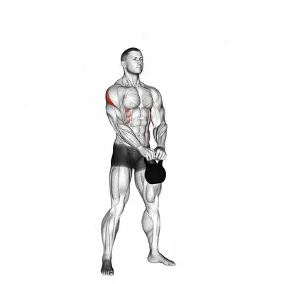 Kettlebell Pirate Ships exercise targeting Shoulders and Deltoid Posterior