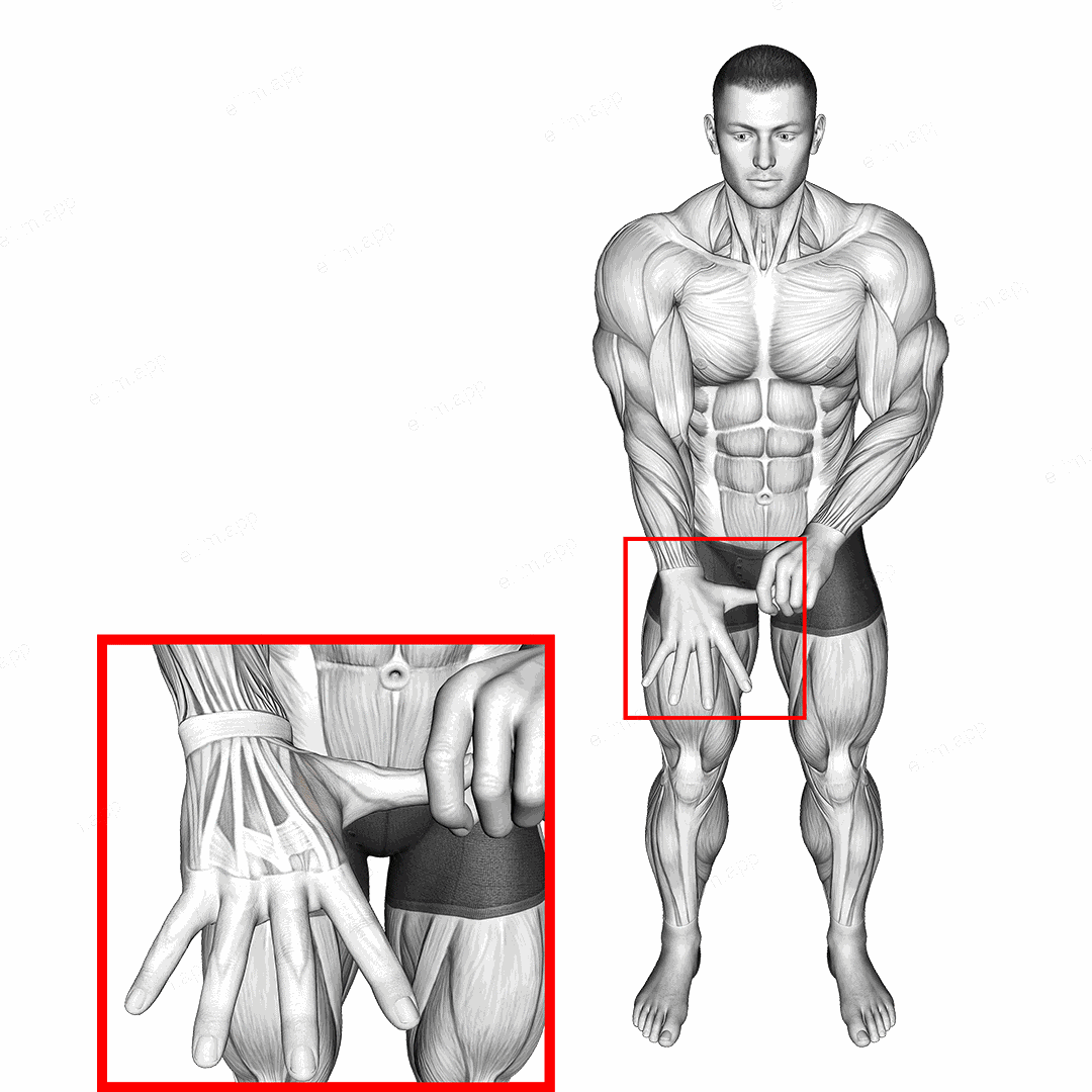 Separation Finger Stretch exercise targeting Forearms