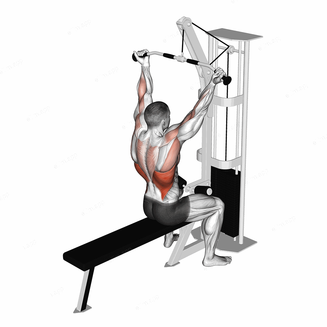 Cable Underhand Pulldown exercise targeting Back and Latissimus Dorsi