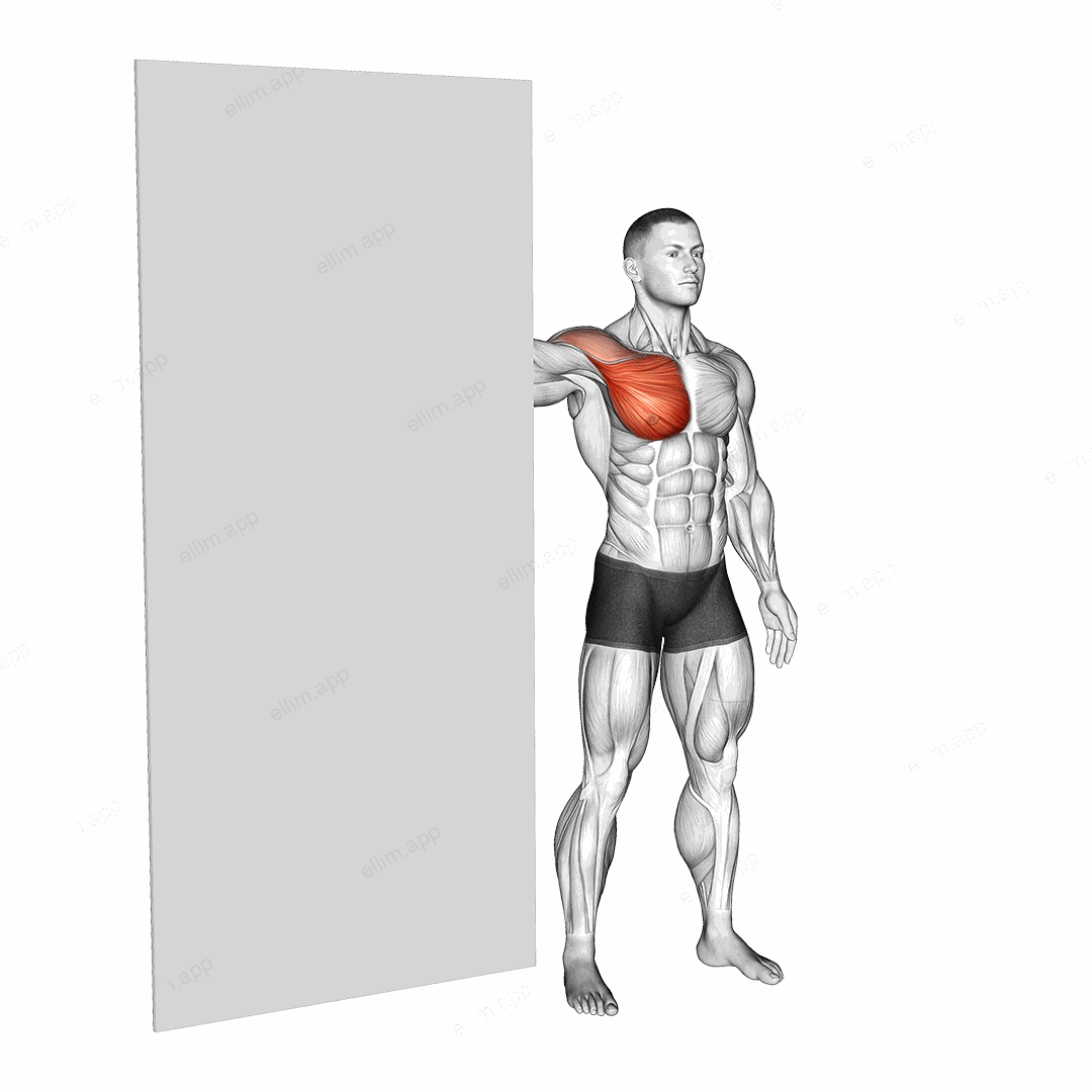 Standing Chest Stretch against Door exercise targeting Chest