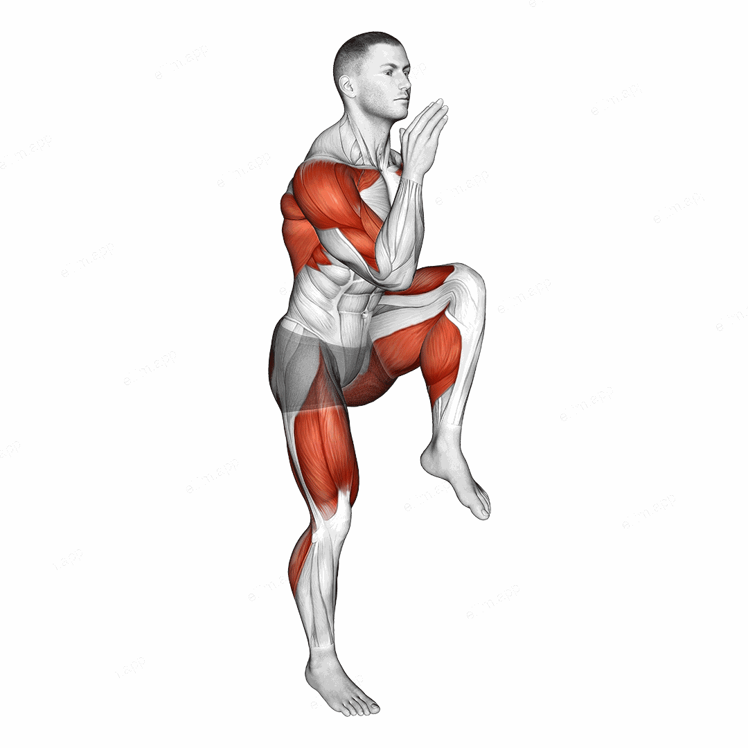 High Knee Sprints exercise targeting Cardio